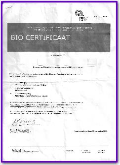 biocertificaat chris